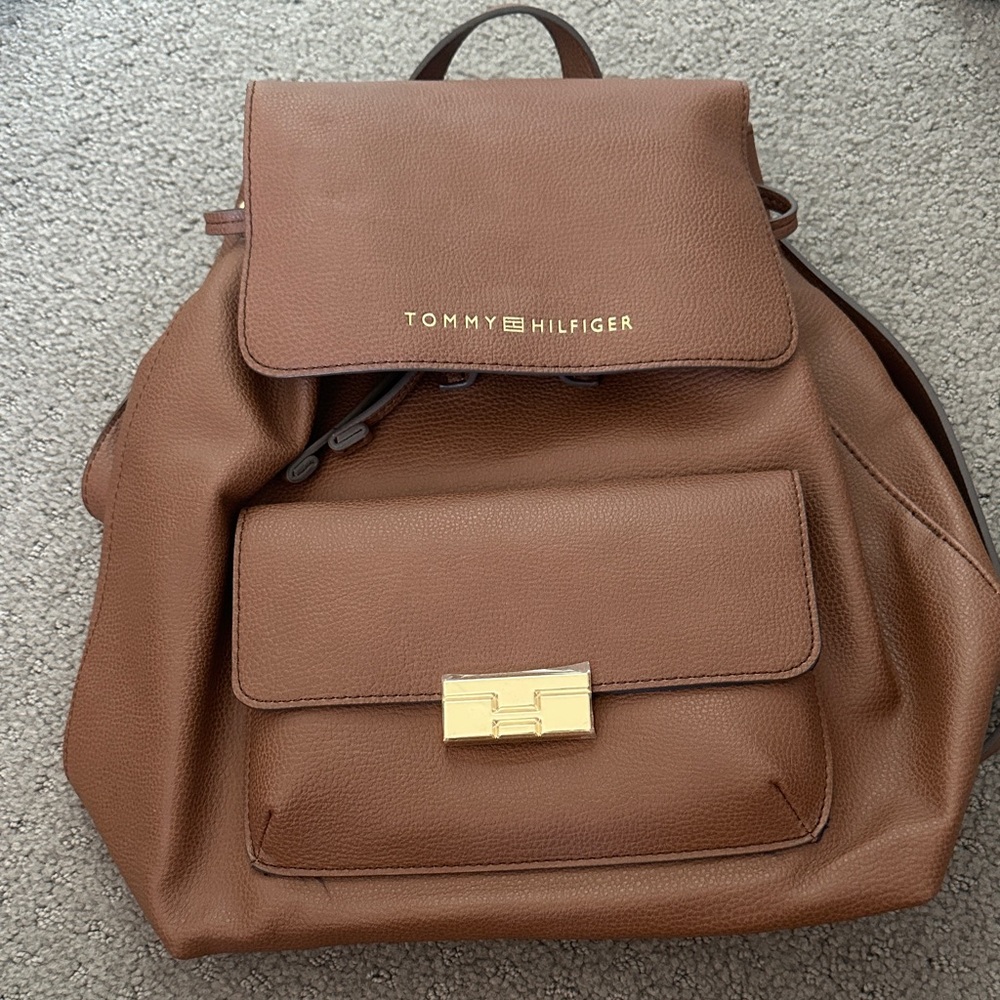 NWOT Tommy Hilfiger Tan  Backpack